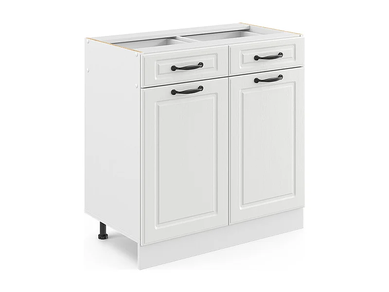 Meuble cuisine blanc campagne 80x46x81.6 r-line