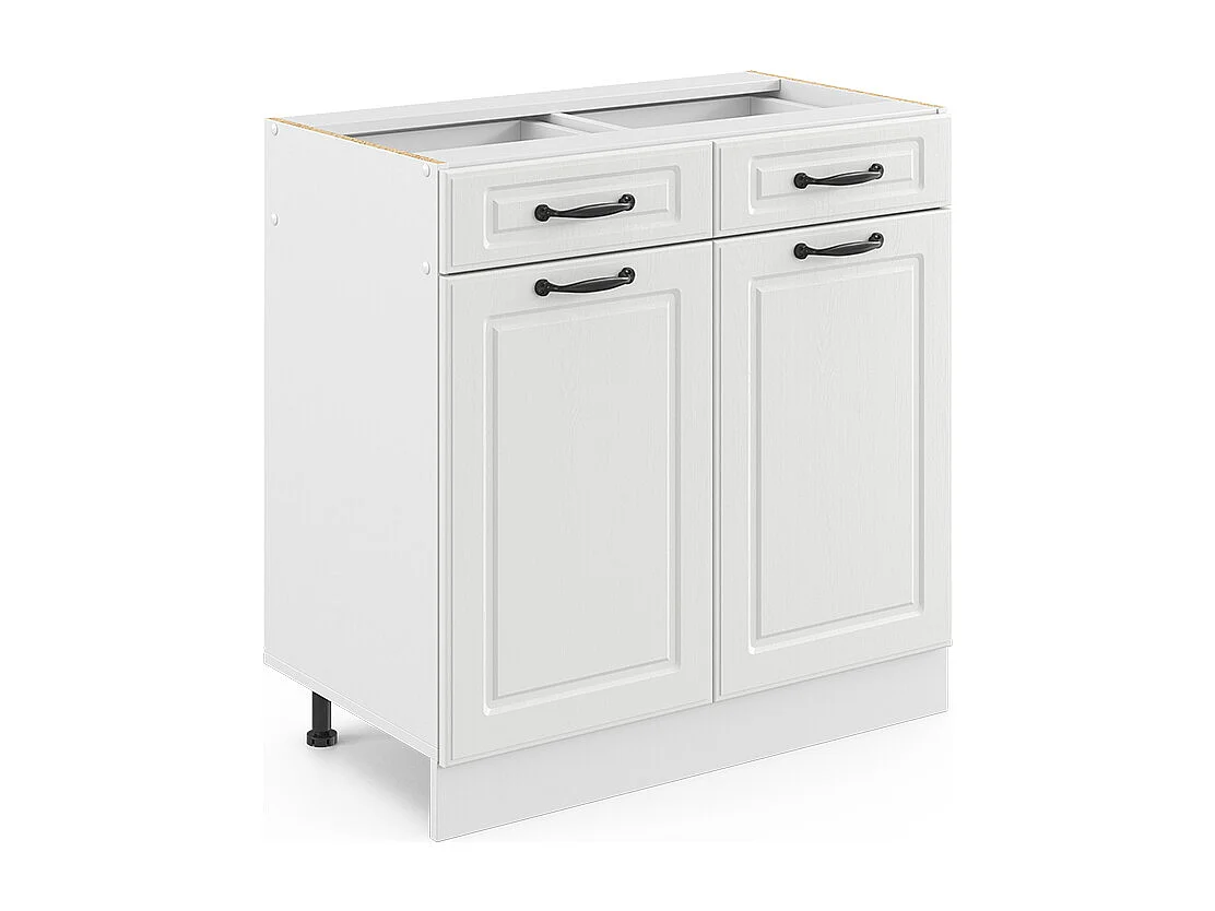 Meuble cuisine blanc campagne 80x46x81.6 r-line