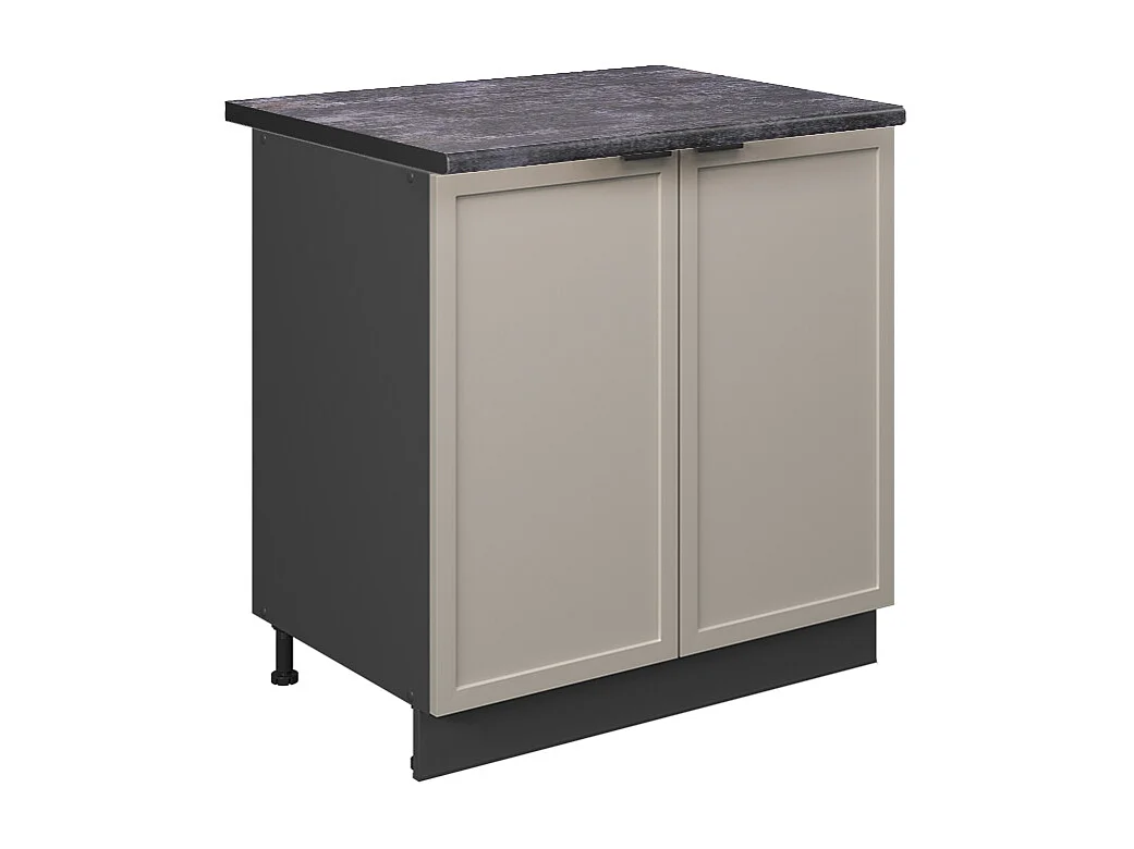 Meuble bas sous-évier grisbeige 80x60x82 fame-line