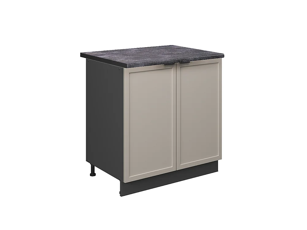 Meuble bas sous-évier grisbeige 80x60x82 fame-line