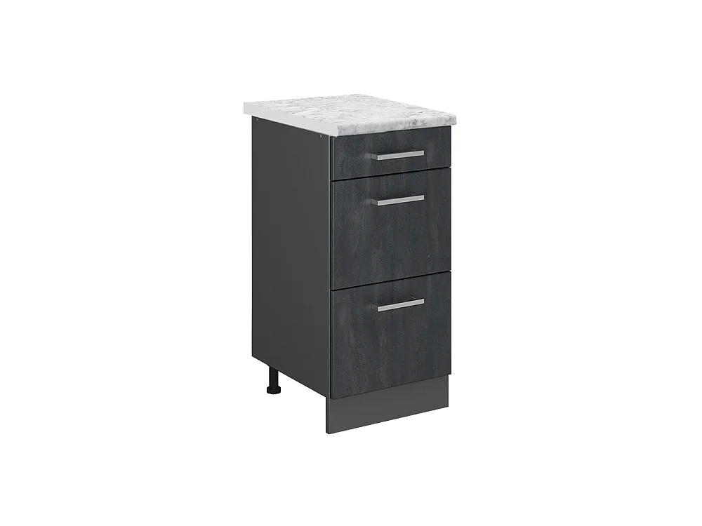 Meuble cuisine béton noir 40x60x81.6 r-line