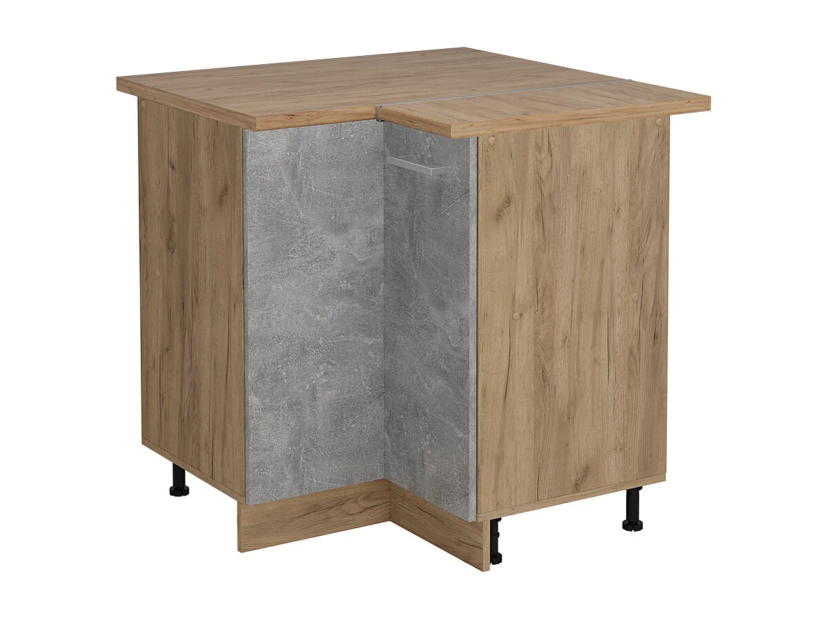 Mobile ad angolo cucina calcestruzzo 75.6x60x81.6 r-line