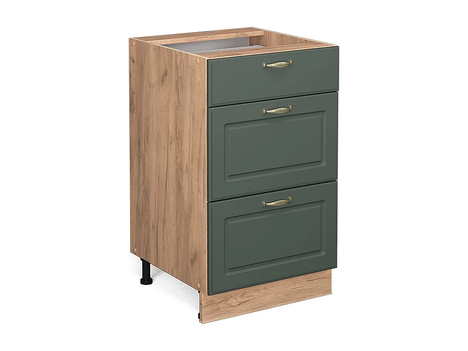 Mobiletto base per cucina verde-oro country house 50x51.6x82 fame-line