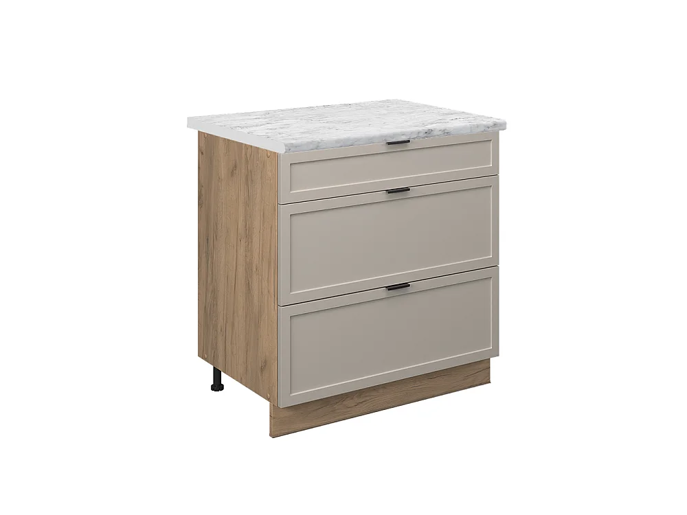 Meuble cuisine grisbeige 80x60x82 fame-line