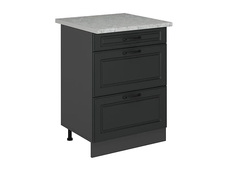 Mobiletto base per cucina antracite casa di campagna 60x60x81.6 r-line