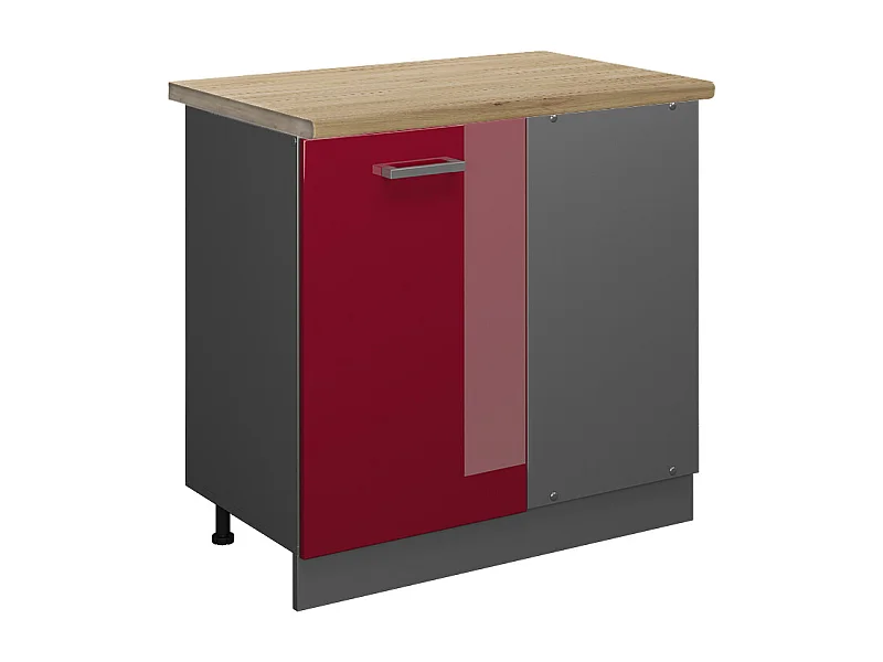 Meuble dangle rouge brillant 86x60x81.6 r-line