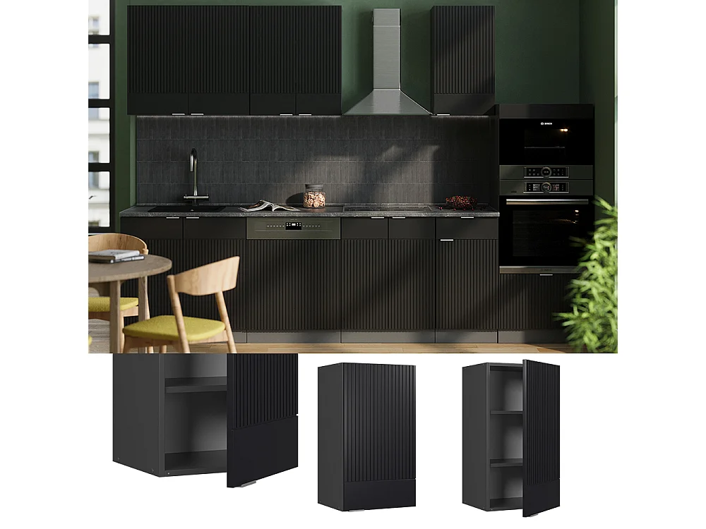 Armario colgante rayas negras 40x34.1x72 fame-line