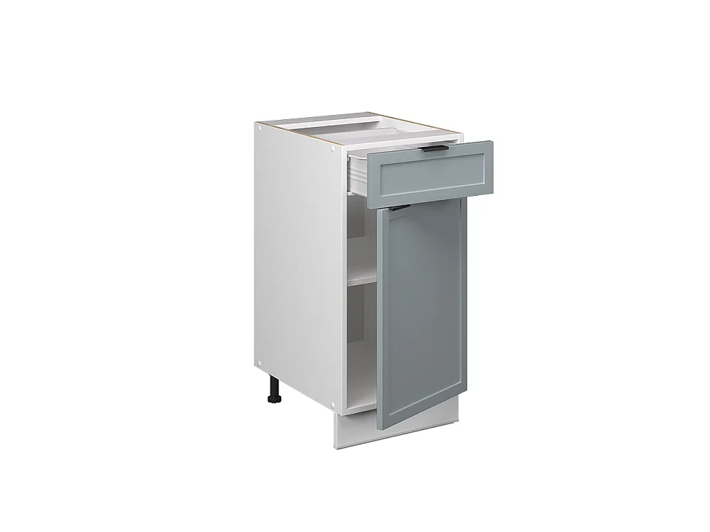 Kitchen base cabinet light blue-grey 40x51.6x82 fame-line