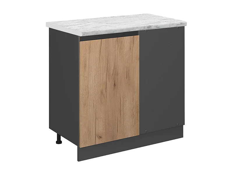 Armario de esquina roble dorado 86x60x81.6 r-line