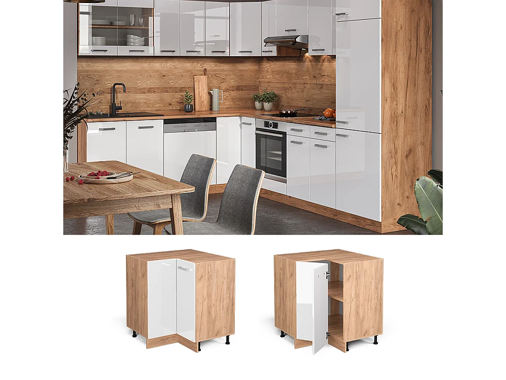 Meuble dangle blanc haute brillance 75.6x60x81.6 r-line