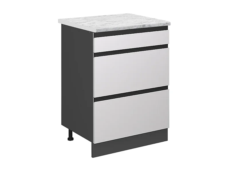 Mobiletto base per cucina bianco 60x60x81.6 r-line