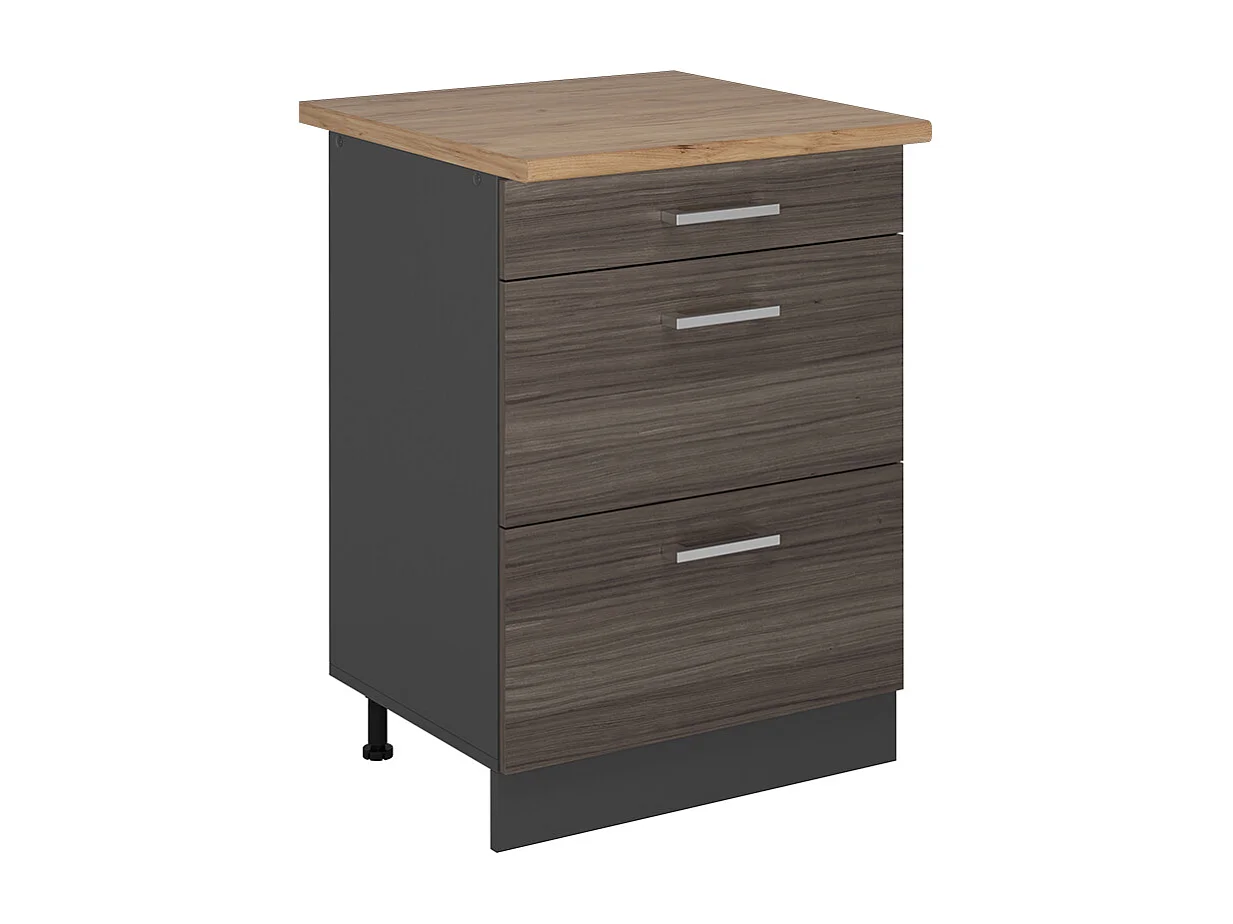 Meuble cuisine gris noble 60x60x81.6 r-line