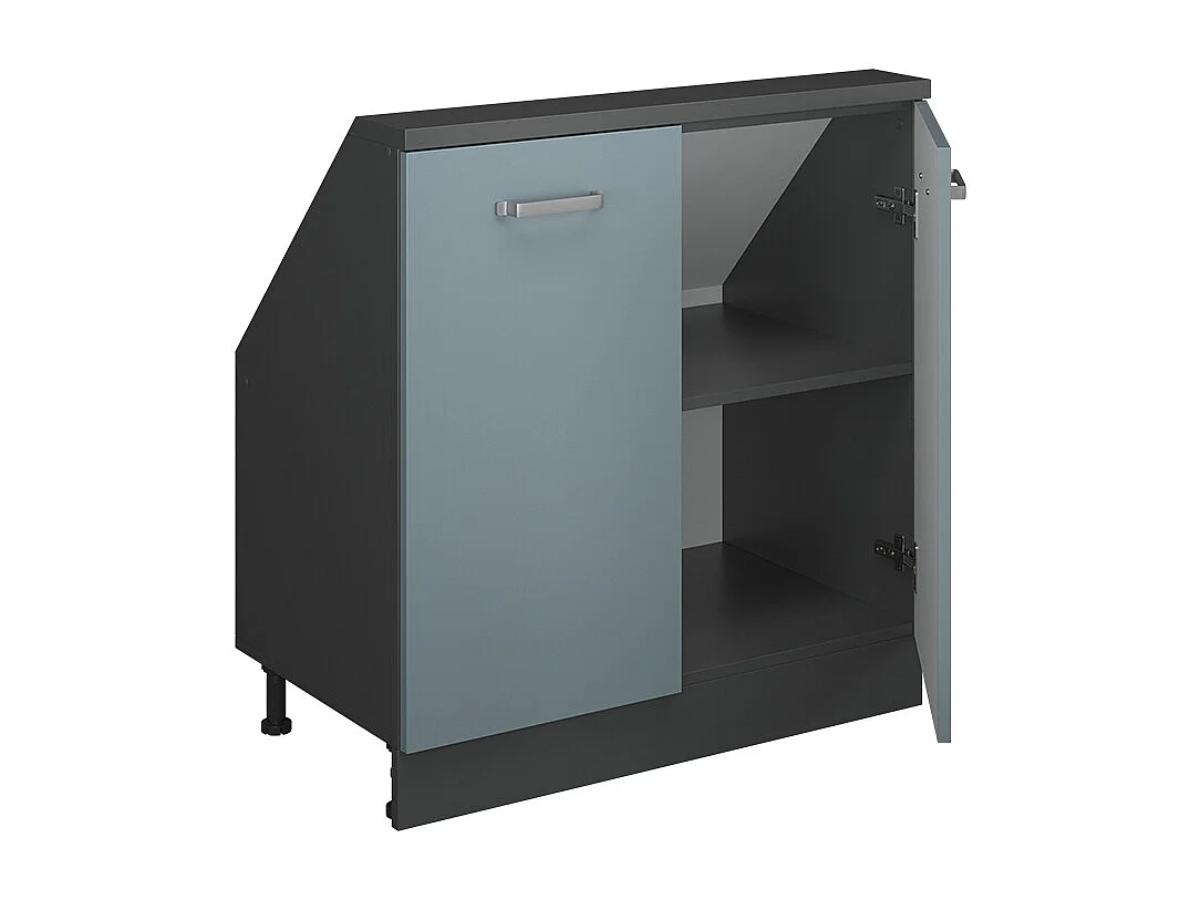 Meuble sous pente bleu-gris 80x46x81.6 r-line