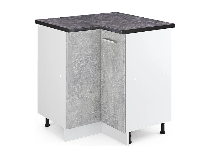 Hoekkast beton 75.6x60x81.6 r-line