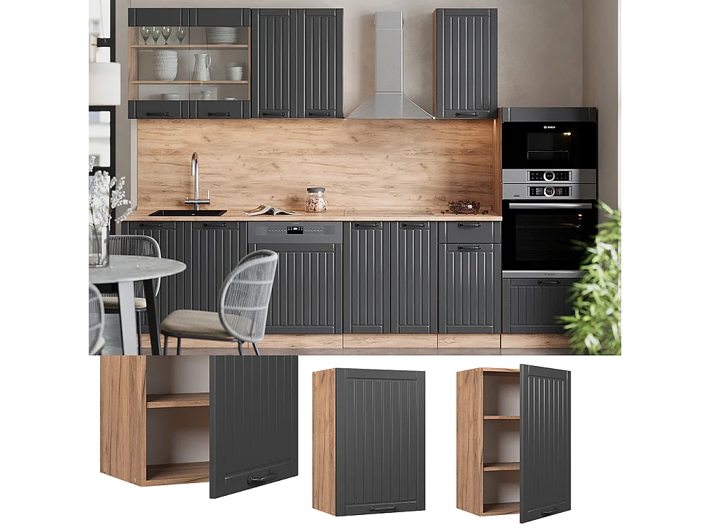 Armario colgante gris oscuro 50x34.1x72 fame-line