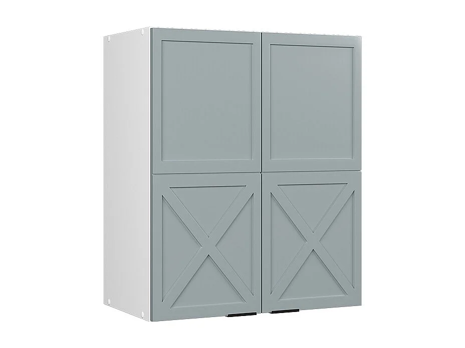 Elément haut de cuisine bleu clair-gris 60x34.1x72 fame-line