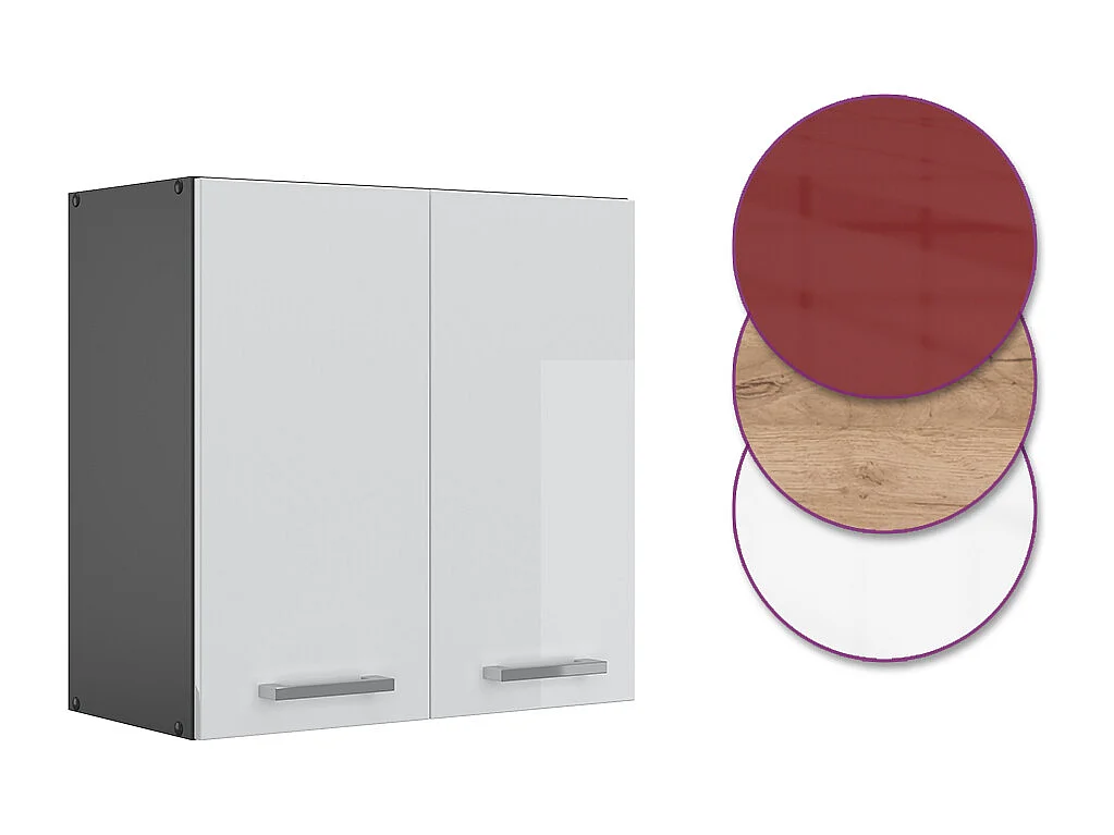 Pensile da cucina bianco lucido 60x31x60 r-line