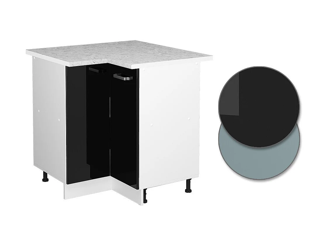 Meuble dangle noir haute brillance 75.6x60x81.6 r-line