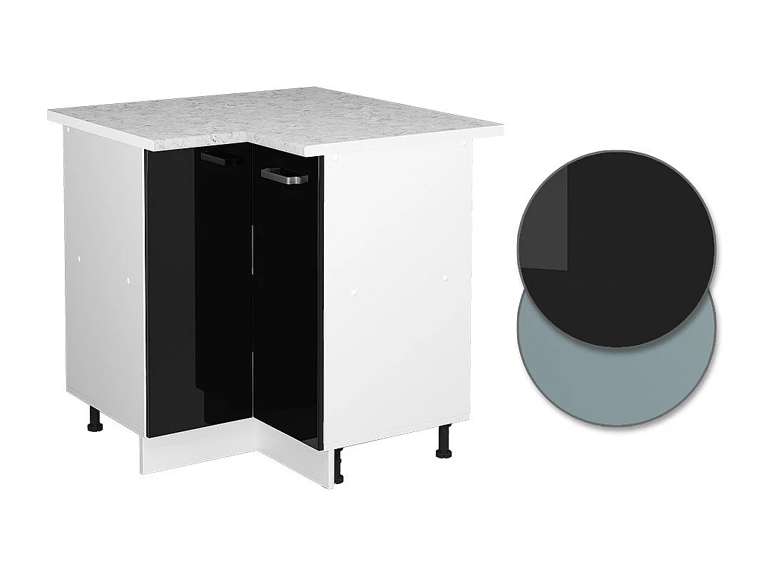 Meuble dangle noir haute brillance 75.6x60x81.6 r-line