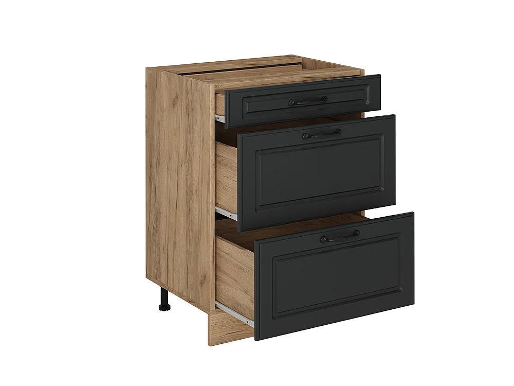 Küchenunterschrank anthrazit landhaus 60x60x81.6 r-line