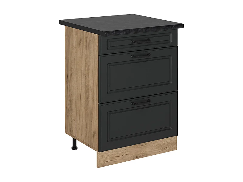 Mueble bajo de cocina antracita casa de campo 60x60x81.6 r-line