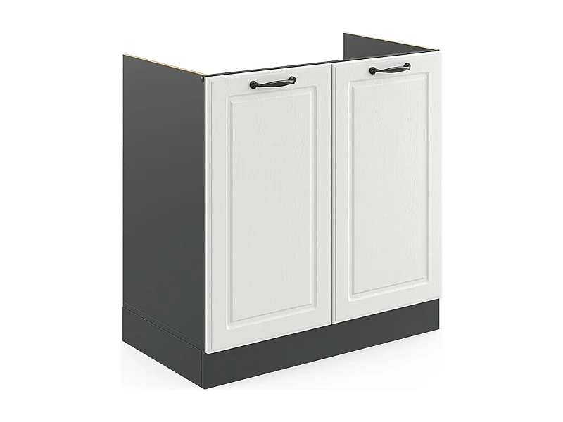 Armario bajo para fregadero blanco casa de campo 80x46x81.6 r-line