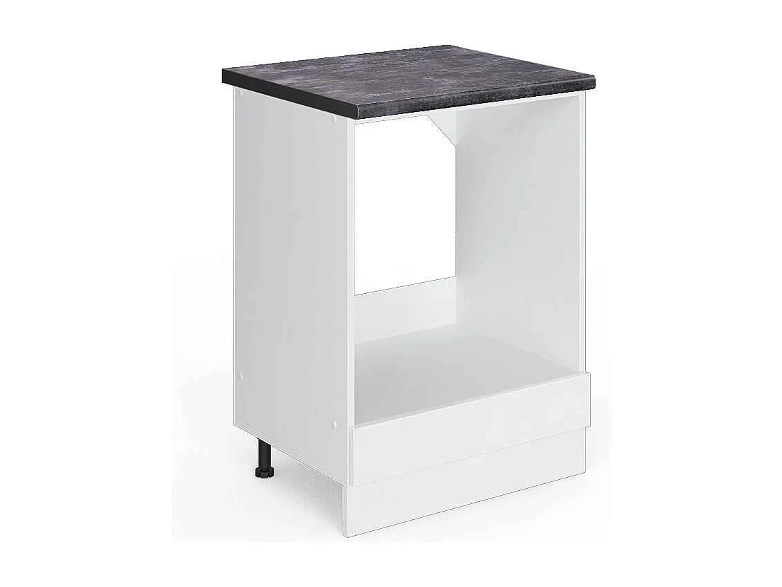 Meuble pour four blanc haute brillance 60x60x81.6 r-line