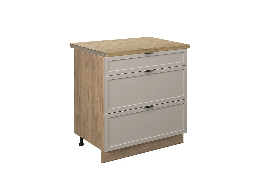 Meuble cuisine grisbeige 80x60x82 fame-line