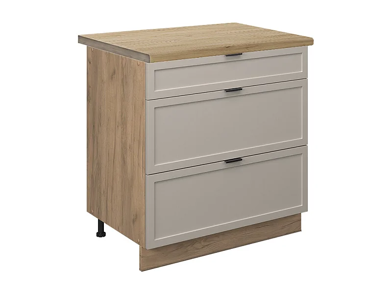 Küchenunterschrank graubeige 80x60x82 fame-line