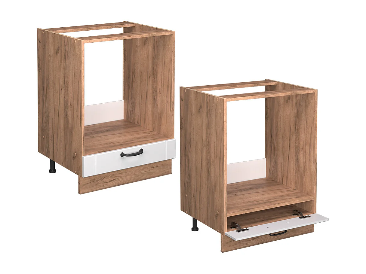 Meuble pour four blanc campagne 60x60x82 fame-line