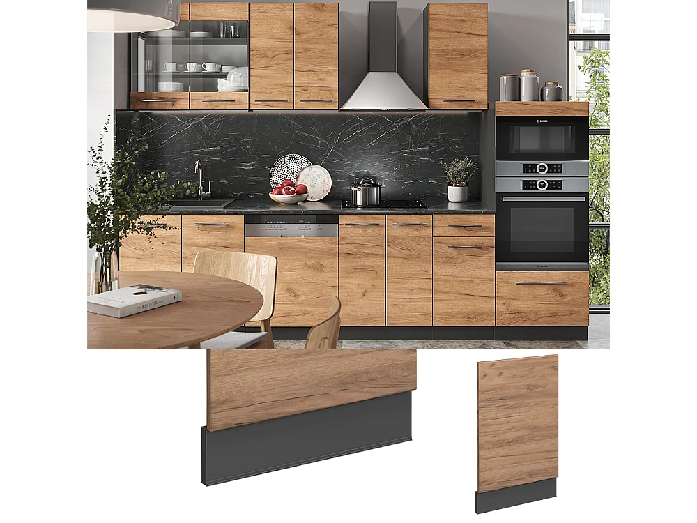 Panel frontal roble dorado 45x1.6x67.4 fame-line