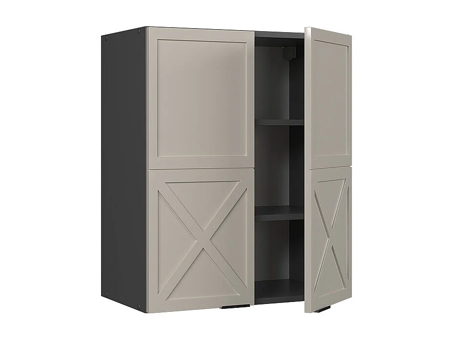 Hangkast grijsbeige 60x34.1x72 fame-line