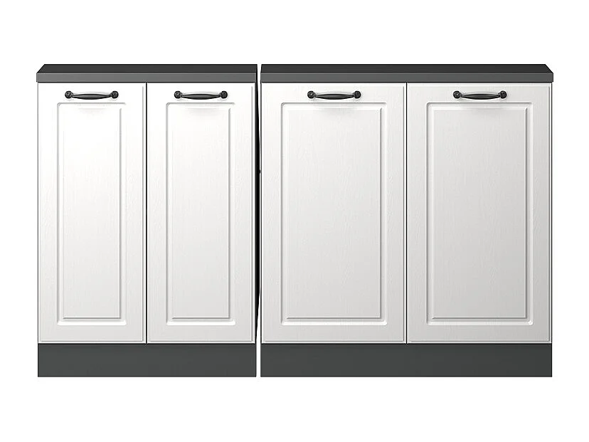 Meuble sous pente blanc campagne 140x46x81.6 r-line