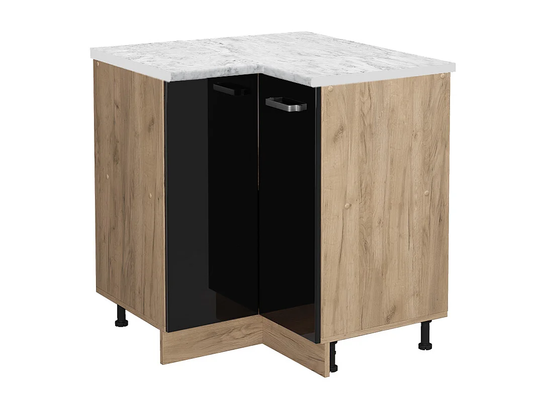 Meuble dangle noir haute brillance 75.6x60x81.6 r-line