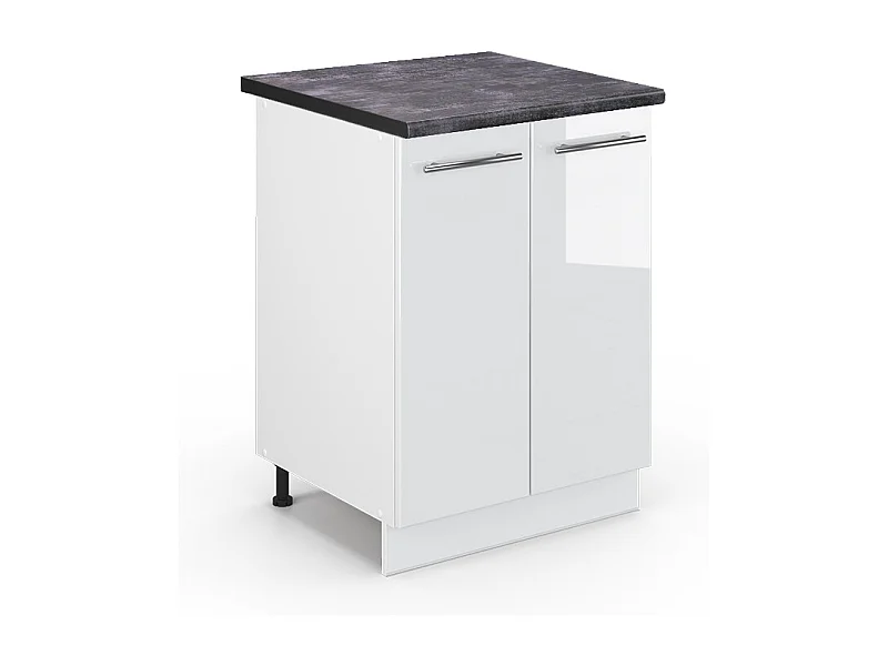 Küchenunterschrank weiß hochglanz 60x60x82 fame-line