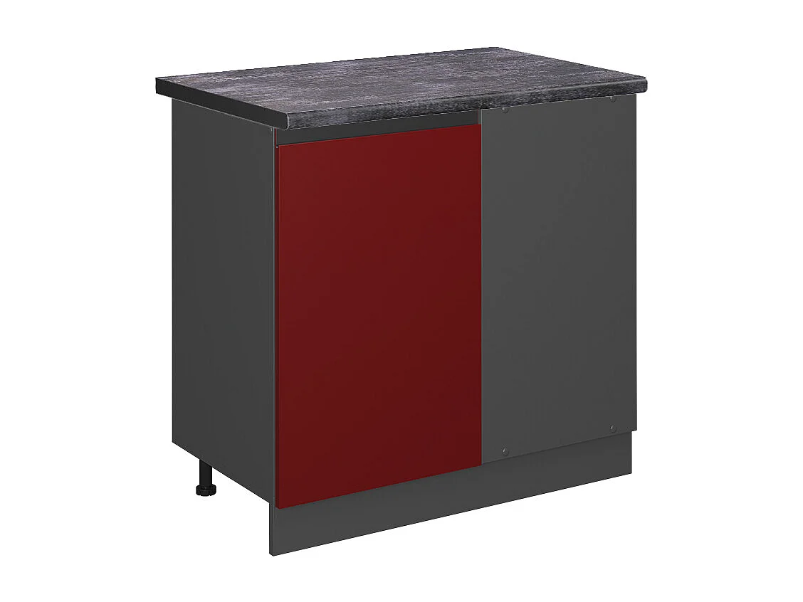 Armario de esquina rojo 86x60x81.6 r-line