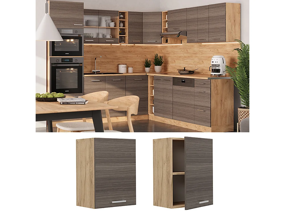 Pensile da cucina grigio nobile 45x31x60 r-line