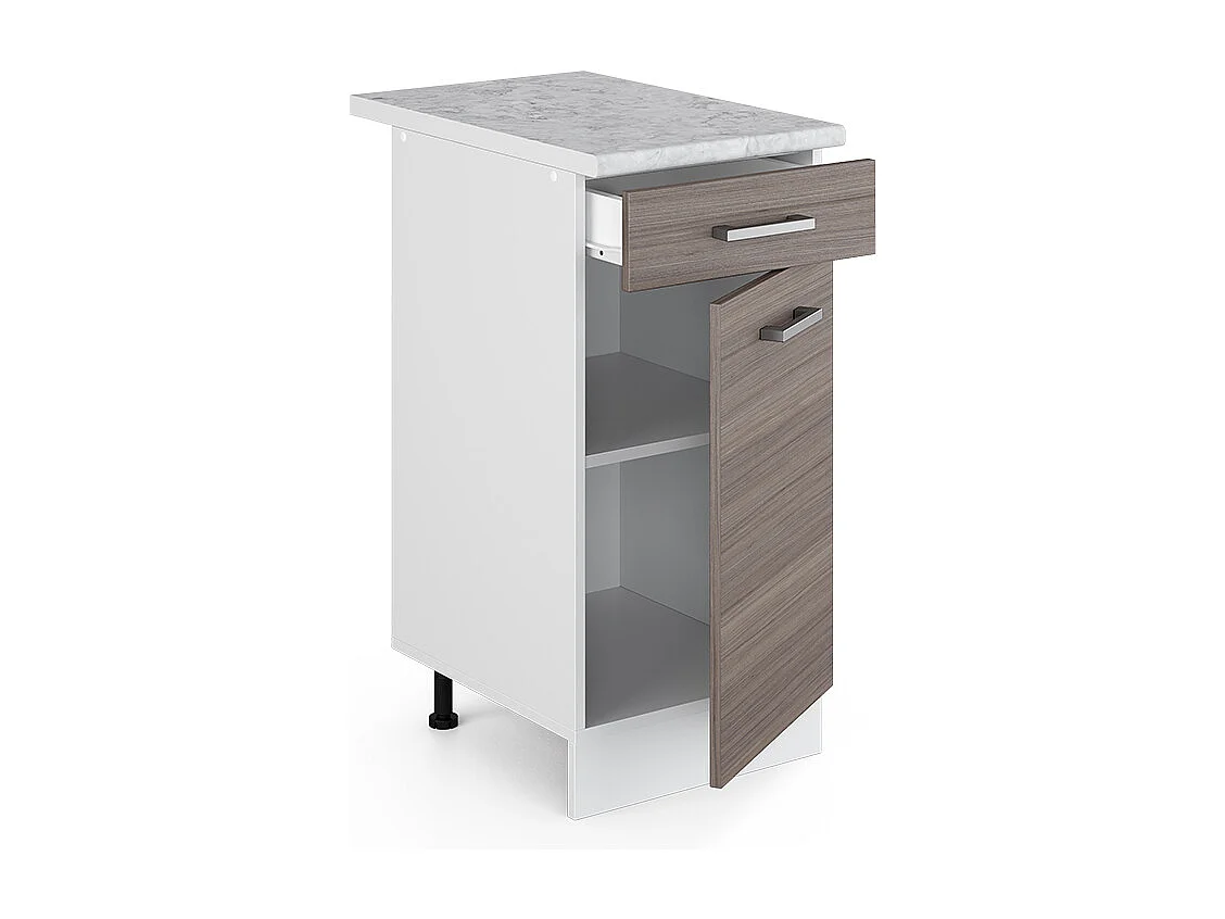 Mobiletto base per cucina grigio nobile 40x60x81.6 r-line