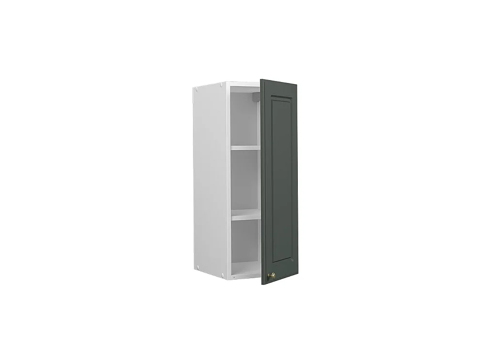 Wall cabinet green-gold country house 30x34.1x72 fame-line
