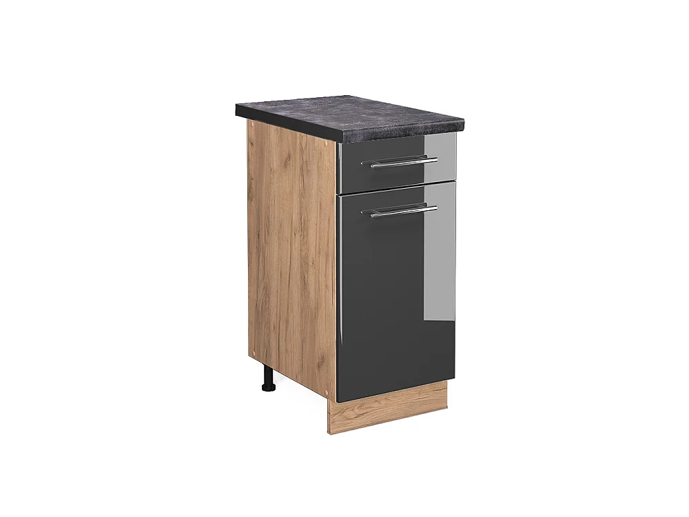 Küchenunterschrank anthrazit hochglanz 40x60x82 fame-line