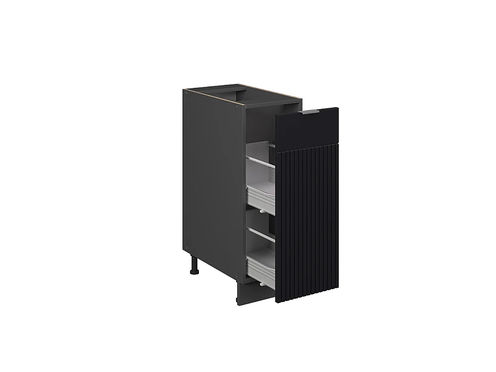 Szafka apteczna czarne paski 30x51.6x82 fame-line