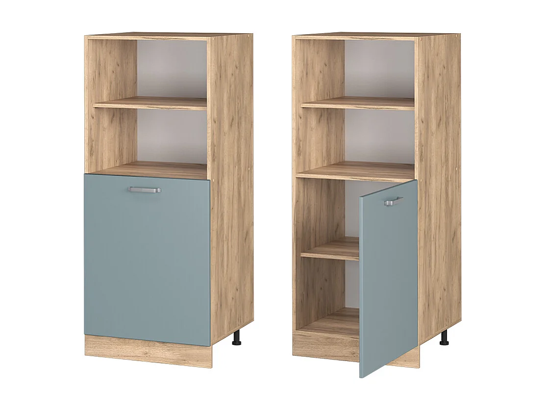 Meuble pour four bleu-gris 60x57x143 r-line