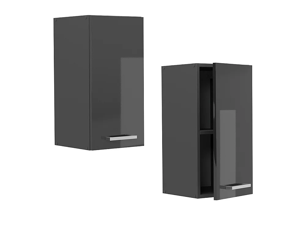 Wall cabinet anthracite high gloss 30x31x60 r-line