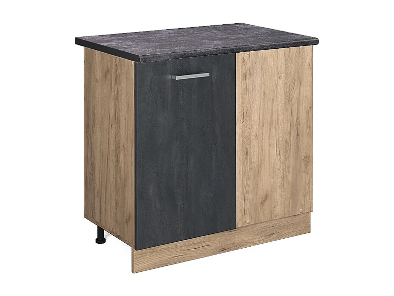 Meuble dangle béton noir 86x60x81.6 r-line