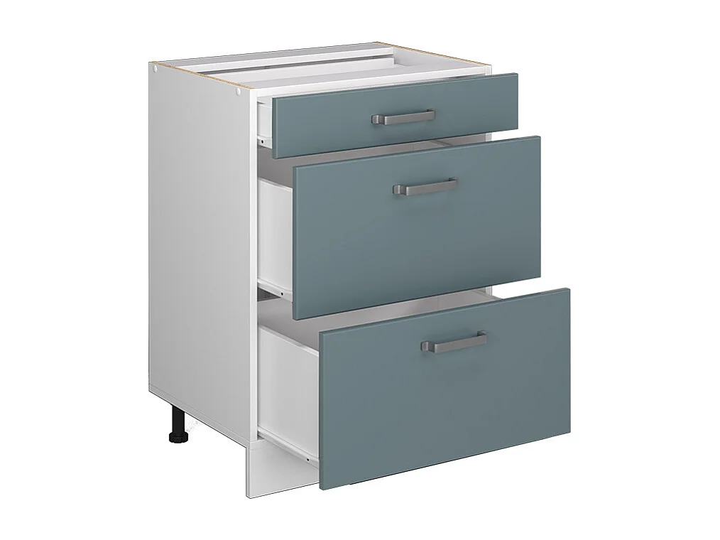 Mueble bajo de cocina gris azulado 60x46x81.6 r-line