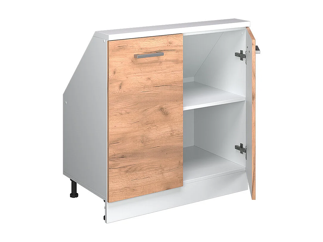 Armario de cocina para techo inclinado roble dorado 80x46x81.6 r-line