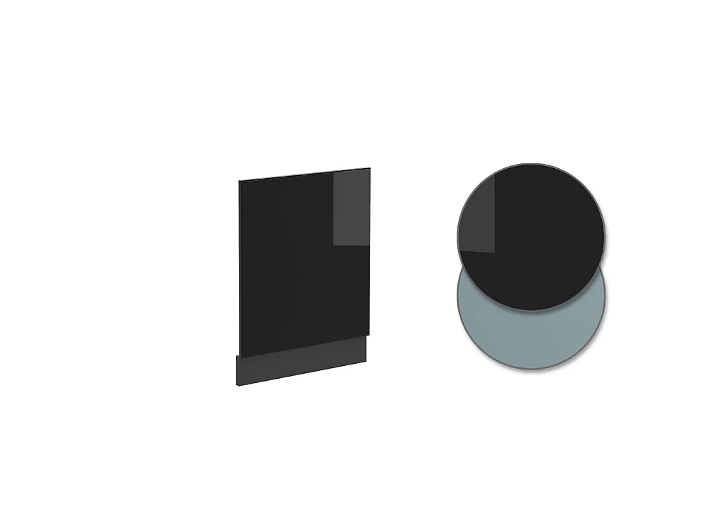 Front panel black high gloss 45x1.6x57.2 r-line