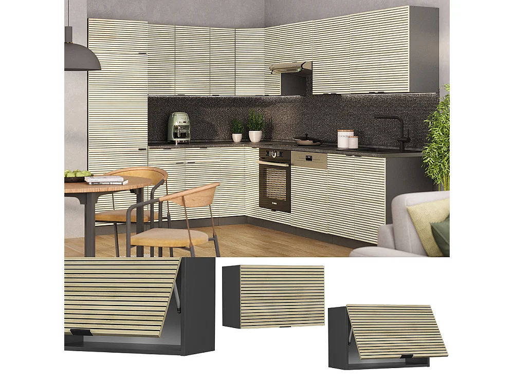 Hangkast eiken paneel 60x34.1x40 fame-line