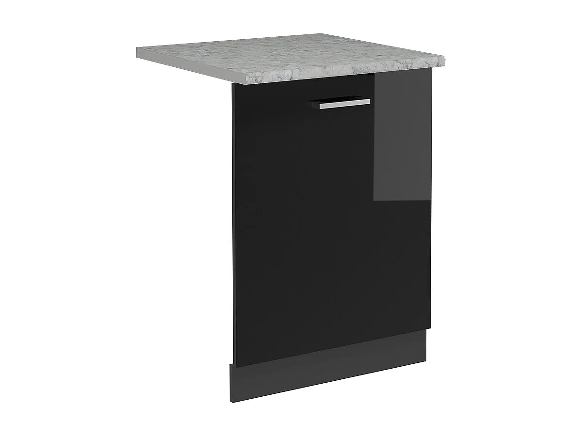 Pannello frontale della lavastoviglie nero lucido 60x1.6x81.8 r-line