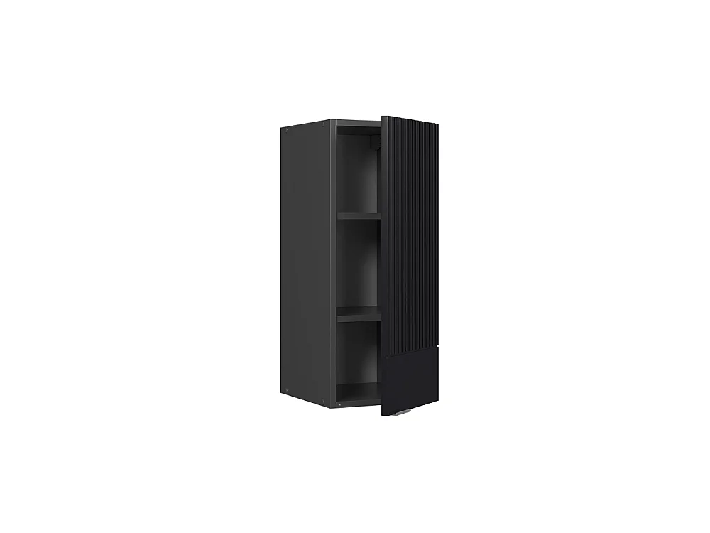 Wall cabinet black striped 30x34.1x72 fame-line